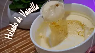 🍨Como Hacer HELADO DE VAINILLA CASERO con 4 ingredientes [Cremoso y Delicioso]  #ComiArte👉 2021