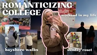 ROMANTICIZING MY COLLEGE WEEKEND | sunday reset, bridgerton, & hanging with friends