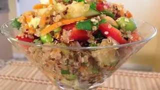 How To Asian Quinoa Salad & Dressing-Vegan Food Recipes