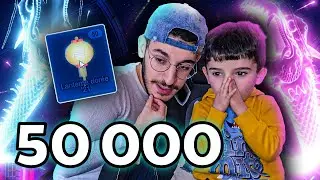 MON PETIT FRERE OUVRE 50 LANTERNES SUR ROCKET LEAGUE + JE FAIS GAGNER 50 FENNEC POUR LES 50 000 !!
