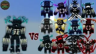 Mutant Warden (Mechanicraft) vs All Wardens (GameHunter) | Minecraft Bedrock | Mob Battle 