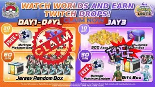 How to claim Twitch Wcs Free Gifts and rewards Pokemon Unite | Pokemonunite WCS |#pokemonunite #new 