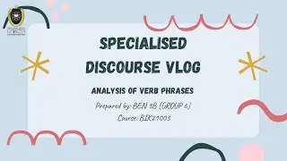 BIK21003 ENGLISH MORPHOLOGY AND SYNTAX (VLOG)