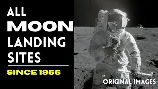 All Moon Landing Locations Since 1966 - Original Images from the Landing site