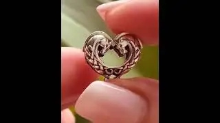 Heart of The Celtic Horses Charm from Aurora Charm