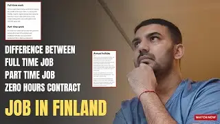 Difference Of Full Time Job | Part Time Job | Zero Hour Job Contract And Fixed Time Job Contract