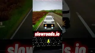 This FREE Game Feels TOO Real! 🚗💨 (Slowroads.io) #shorts #windows #racing
