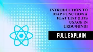 Introduction to Map Function & Flat List & its Usage in Urdu/Hindi