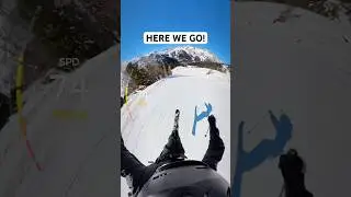 Max Speed of a red slope🚨🔥⛷️! This one felt Crazy! #ski #skiing #skifahren #fast
