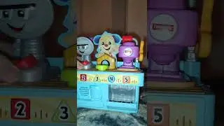 how to get the Fisher-Price puppy's tool bench toy into test mode