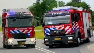 Uitruk brandweer Dokkum & Kollum, TS 02-4232 & 02-4431+0244VI naar puppy in put/kelder Aalsum
