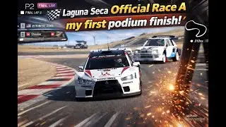 My FIRST Podium in GT7 Sport Mode! | Laguna Seca Race A 🥈