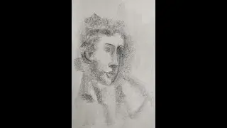 Tonal Portrait Study &ndash; Soft Graphite Texture Exploration