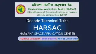 HARSAC( Haryana Space Application Center) | Syllabus Discussion and  Tips to crack exam