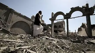 Saudi-led airstrike leaves former Yemen president's home in ruins