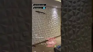 #3pvc down' ciling #3salf adcive musick tills #3curtains#3molding #3wallpaper#3all interior work 📌