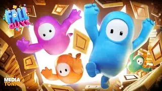 Fall Guys. &bull; Scrapyard Stumble Show win with 3 random beans. &bull; Circle O' Slime final. &bull; Win. &bull; 🚻🚻👑🎉
