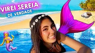 Me TRANSFORMEI em uma SEREIA DE VERDADE !!! *cauda de serea* 🧜‍♀️ Bela Bagunça