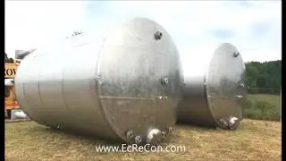 15,000 Gallon Stainless Steel Agitated Tank
