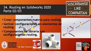 34 Routing Parte 02/03 Solidworks 2020 - Nuevos componentes