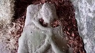 Medieval Woman Gravestone With Music On History Visit To Mort House Abdie Fife Scotland