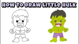 How to Draw Little Hulk from Marvel Comics: Masterclass in Marker Drawing