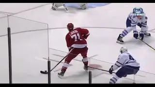 Dylan Larkin First NHL Goal vs Toronto (10/9/15)
