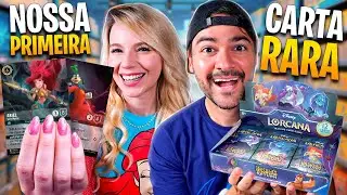 Abrimos Nossa Primeira Carta RARA da DISNEY LORCANA