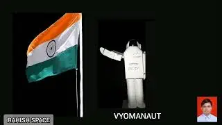 Indian Vyomanaut saluting Tiranga