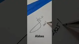 How to sign ABBAS ? | Trending | creativesignatures | viralvideo | bestnames