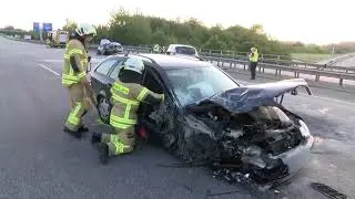 Schwerer Verkehrsunfall auf der A1 bei Lübeck