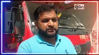 Forest fire in Tata  Pani  forest  areas  of Kalakote forest Fire and Emergency  services  on job