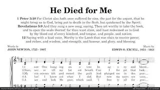 VOICE   He Died for me John Newton