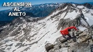Ascensi&oacute;n al ANETO 2017/Subida por la Besurta con  piolet y crampones