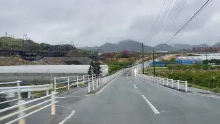 Late Afternoon Rain Drive from Gamagori City to Anjo City Aichi Japan