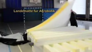 Landematte Landingmat Landeblock f&uuml;r Akrobatik - Montage