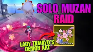 Using BEWITCHMENT to SOLO MUZAN RAID | Demon Blade Roblox