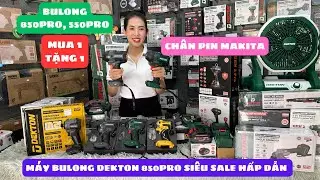 🔴sale tháng 4👉 Máy siết bulong Dekton 850pro & 550pro mua 1 tặng 1 hàng sẵn đủ màu chân pin Makita