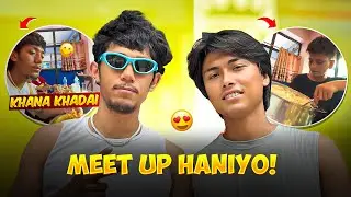 Pridev joshi sanga meetup bayo 🥰 khana ko samaya