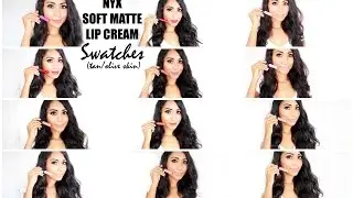 NYX Soft Matte Lip Cream Swatches | Tan/Olive Skin