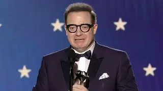 Brendan Fraser TEARS UP During Critics Choice Awards Acceptance Speech