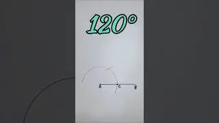 Construction of angle 120&deg; | How to construct 120 degree?