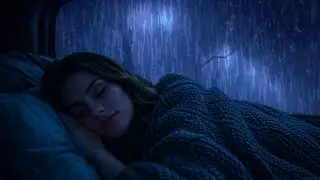 Deep Sleep in Minutes with Heavy Rain and Thunder Inside a Car