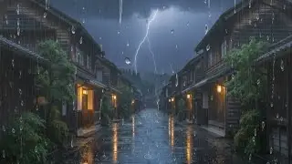 3 Minutes to Deep Sleep!!! Powerful Rain & Thunder for Insomnia Relief