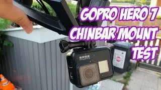 Testing my GoPro Hero 7 Black on new helmet chinbar mount