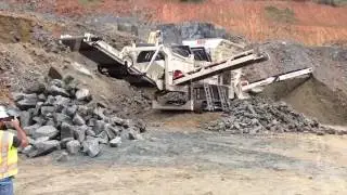 MDS M515 rip rap rock trommel working in Maryland, USA