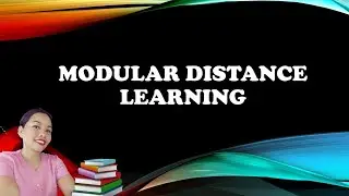 What is Modular Distance Learning