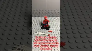 Amazing Fantasy 15 Spider-Man custom minifigure!!! @Marvel_Motions #spiderman #minifigure #unboxing