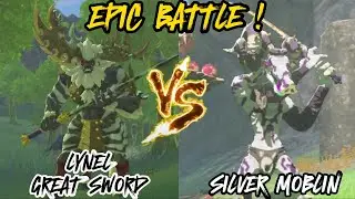 WHITE LYNEL GREAT SWORD VS SILVER MOBLIN EPIC BATTLE ! (The Legend of Zelda: Tears of the Kingdom)