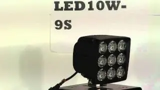 LED10W-9S - 90 Watt LED Light - 7200 lumens - Permanent Mount -- 2400' X 140' Spot Beam
